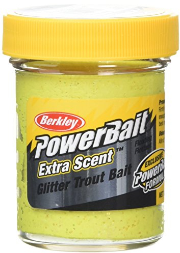 Berkley Powerbait Select Glitter Troutbait Pâte appât pour pêche à la truite - Multicolore (Sunshine Jaune), 50 g