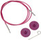 Knit Pro Single Cable for Interchangeable Needles 76cm to make 100cm circulars, Purple