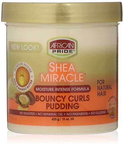 African Pride Shea Butter Miracle Creme für federnde Locken, 425 g