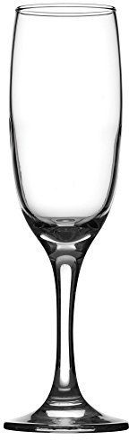 Pasabahce Imperial Champagne Flutes 7.5oz / 210ml - Set of 12 - Traditional Champagne Glasses