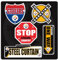 FOCO Pittsburgh Steelers großes Straßenschild Magnetbogen