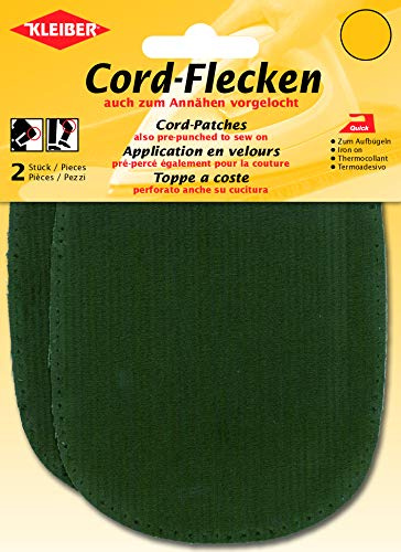 Kleiber + Co.GmbH Cord-Flecken Grün ca. 13,5 cm x 10 cm Flicken Aufbügelflicken Bügelflicken