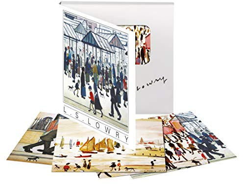 Museums and Galleries Marketing. Classics 123 x 123mm L S Lowry Designed Note Card Wallet with Envelope (Pack of 8)