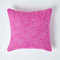 HOMESCAPES Pink Cerise 18 x 18 Inch Nirvana Pure Slub Cotton Cushion Cover Coordinating with Matching Throws and Bedspreads