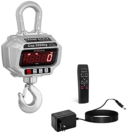 Steinberg Systems - SBS-KW-3000 - Bilancia da gru - 3.000kg / 1kg - LED - Funzionamento a abtteria possibile