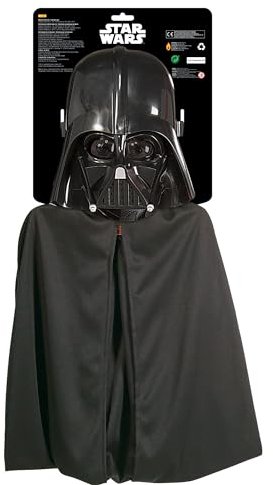 Widmann 31198 - Kinderkostümset Darth Vader, Maske und Umhang