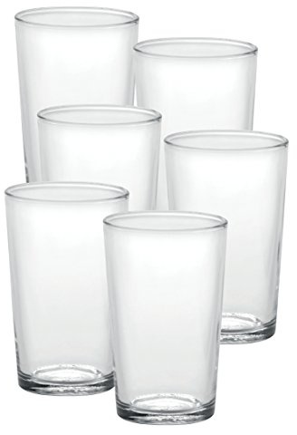 Duralex Made in France Unie Glass Tumbler (Set of 6) 19.75 oz Clear
