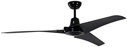 Ventilatore industriale a soffitto Pepeo Vourdries nero 142 cm con interruttore a parete