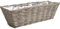 AUBRY GASPARD Jardinière en Osier Gris 50 x 16 x 15 cm
