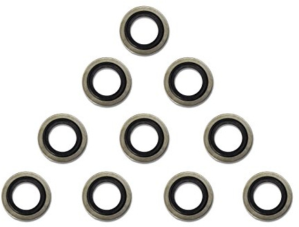 1/2 BSP Dowty Seals - Bonded Washers for Fuel, Oil, Hydraulics - Pack of 10