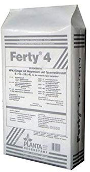 Ferty 4, NPK(Mg) 8-16-24+(4) + microelementi (25 kg), concime in polvere idrosolubile per piante e fiori