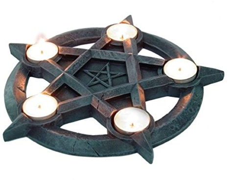 Pentagramm Teelichthalter Gothic Teelicht Kerze Teelicht Halter