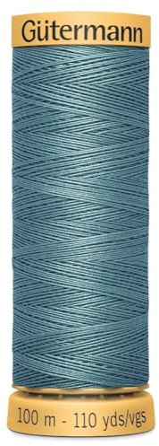 Gutermann Natural Cotton 100m Quilting Sewing Machine Sewing Thread Green - 7325