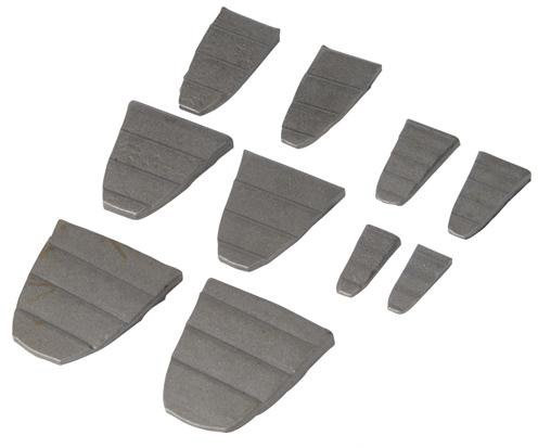 10 Piece Hammer Shaft Wedge Set - 2 X No 1, 2, 3, 4, 5