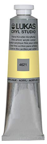 LUKAS Cryl Studio Peinture acrylique métallique Jaune pastel 75 ml