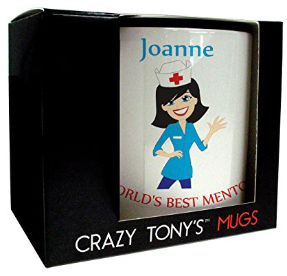 CRAZY TONY'S Worlds Best Nurse Mentor Personalised Mug Thank You Nurse Mentor Gift, Design 3
