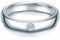 Trilani Damen-Solitärring Sterling Silber Zirkonia weiß im Brillantschliff - Verlobungsring Ehering Trauring