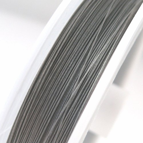 50m Schmuckdraht Basteldraht silber nylonummantelt 0,3mm Draht -821