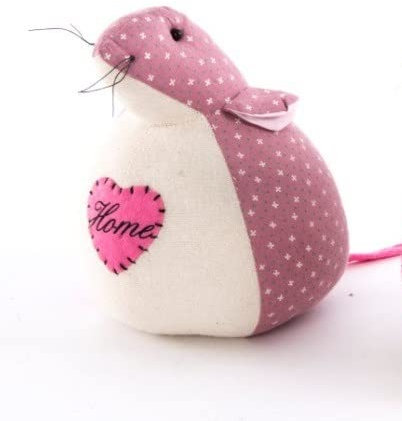 AVENUELAFAYETTE Cale Porte Bloque Porte Souris en Tissu (Rose)