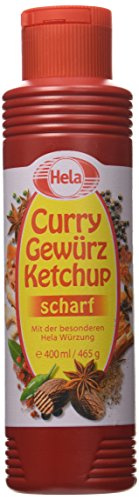 HELA Curry épices Ketchup scharf 400 ml, Pack de 6 x 400 ml)