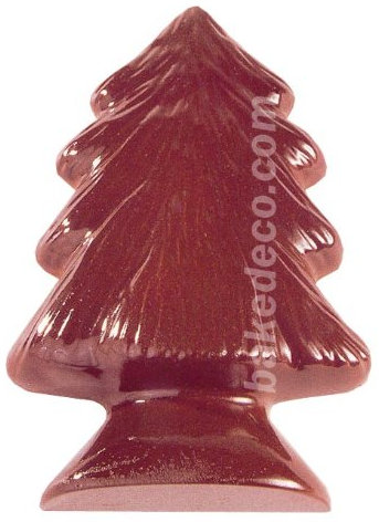 Molde de policarbonato para chocolate: árbol de Navidad 169 mm x 103 mm. 1 cavidad