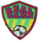 HKM Applikationen Fussball Real Game Aufbügelbare Patches, 57 mm Länge x 52 mm Breite, Grün/Rot