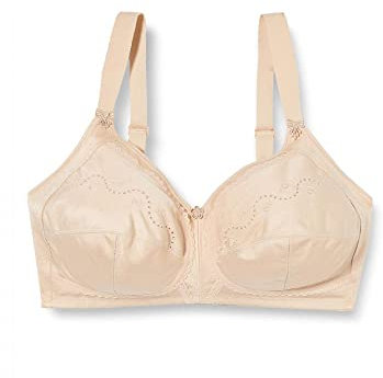 Triumph Womens Doreen + Cotton 01 Non-wired Bra, Skin, 36B UK