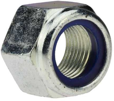 Reidl Sechskantmuttern mit Klemmteil hohe Form M 24 x 2 mm Feingewinde DIN 982 10 galv. verzinkt farblos 5 Stück