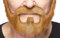 Mustaches Selbstklebender On Bail Falscher Bart, Neuheit, Falsche Gesichtsbehaarung, Kostümzubehör für Erwachsene, Ingwer Farbe