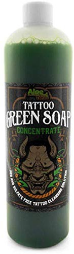 AloeTattoo Green Soap/Grüne Seife KONZENTRAT 500 ml Tattoo-Flüssigseife…