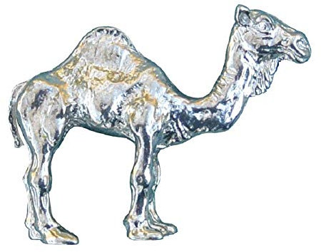 Dromedarfigur, Tierfigur Dromedar, Handgegossen von William Sturt, aus Deutsche Zinn (Pewter)