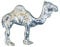 Dromedarfigur, Tierfigur Dromedar, Handgegossen von William Sturt, aus Deutsche Zinn (Pewter)