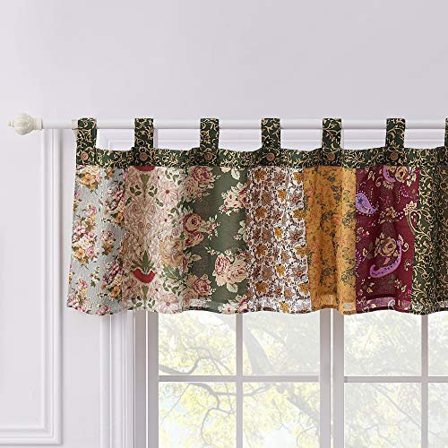 Greenland Home Antik Chic 21 x 84 Zoll Baumwolle Fenster Patchwork Querbehang, Multicolor