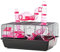 Little Friends Landmark Cage avec Accessoires pour rongeurs Rose Taille S 58 x 38 x 29 cm