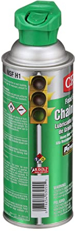 CRC Food Grade Chain Lube 03055 – 12 Wt. Oz. Aerosol, NSF H1 Gear, Chain, and Wire Lubricant