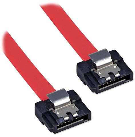 LINDY 33561 – Internes SATA - Kabel mit extrem kurzen Latch-Steckern – 0,7m