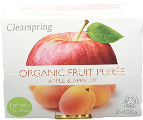 Clearspring Organic Apple and Apricot Puree, 2 x 100g