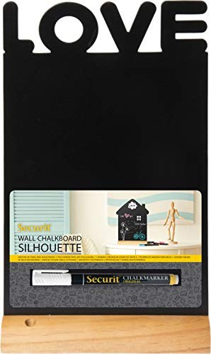 Securit FBT- Love Kreidetafel maximal 25 x 33 cm | Einfach zu reinigen - Robuste Verarbeitung