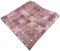 TigerTie feines pochette in seta in scuro rosa lavorato - pochette 100% seta