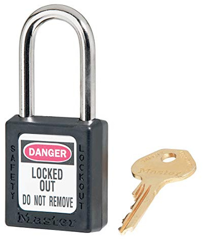 Master Lock Ml410blk Cadenas à clé différente, Noir