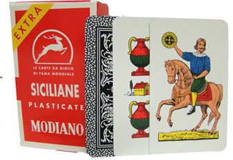 Deck of Siciliane N96 Italian Regional Playing Cards