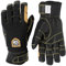 Hestra Ergo Grip Active Handschuh, Leder, Winddicht, 5-Finger, langlebig, Outdoor-Handschuh zum Skifahren, Wandern, Kajak und Rucksackreisen, Schwarz/Schwarz, 10