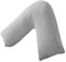 EDS New V Shaped Luxury support pillow with FREE Pillow case-12 Colours to choose from. Orthopedic V Shaped Support pillow (Grey)