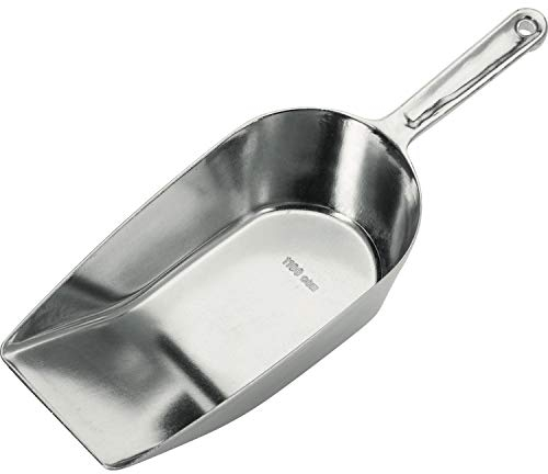 Westmark Pala para hornear/Pesar/Llenar, Capacidad: 1100 ml (aprox. 1000 g de harina), Aluminio, Hygia, Plata, 91812291