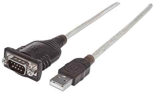 Manhattan USB auf Seriell Konverter (zum Anschluss eines seriellen Geräts an einen USB-Port) Prolific PL-2303RA-Chipsatz 0,45m 205153