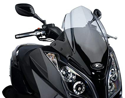 Puig 5522H Windshield Sport for Maxiscooter Kymco SuperDink 125i/300i 2009-2015, Downtown 125i/300i, Smoke, Medium