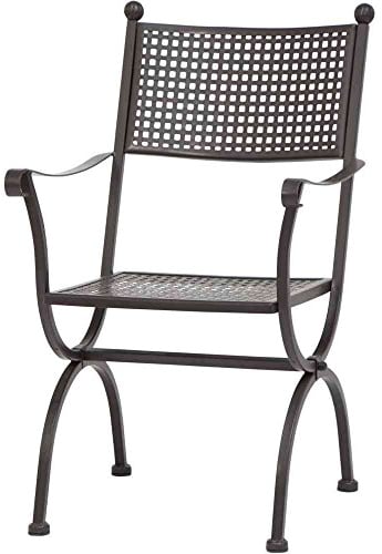 MBM 156119 Sessel Romeo niedrig, Eisengestell marone, 55 x 64 x 90 cm, Flächenfarbe marone antik