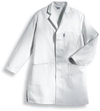 Uvex 414 Herren-Arbeitsmantel - Weiße Männer-Labormantel - Vielfälige Taschen und Modischer Schnittform 90/94
