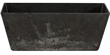 Artstone - Balkonkasten - Ella - Schwarz - Länge 55 cm, 55x17x17 cm, TER-107824