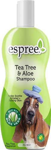 Espree Natural Tea Tree & Aloe Vera Medicated Shampoo for Dogs 355 ml